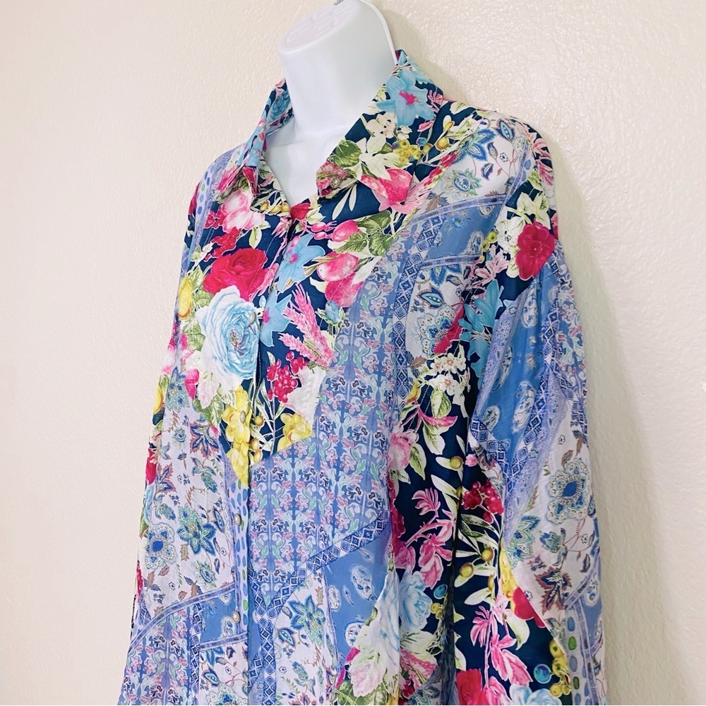 Pol Polcourts General Store Patchwork Button Up B… - image 3